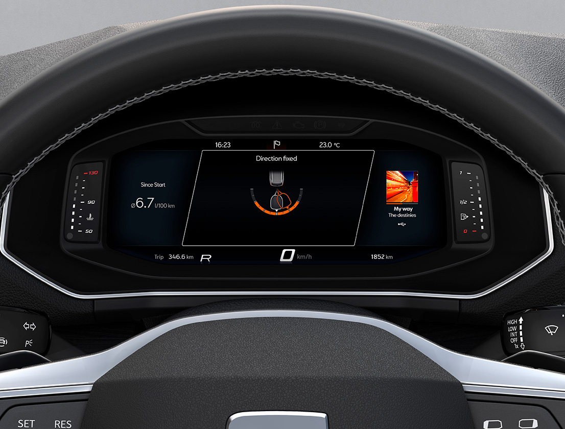 Uue SEAT Tarraco XPERIENCE’i digitaalne ekraan ja rool